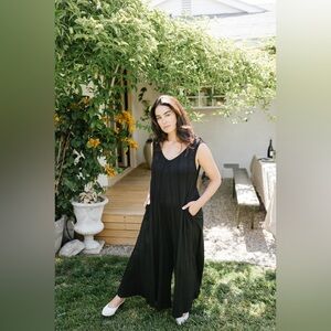Mien Willow Wide Leg Jumpsuit True Black
